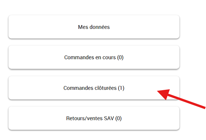 Etape 2 du SAV